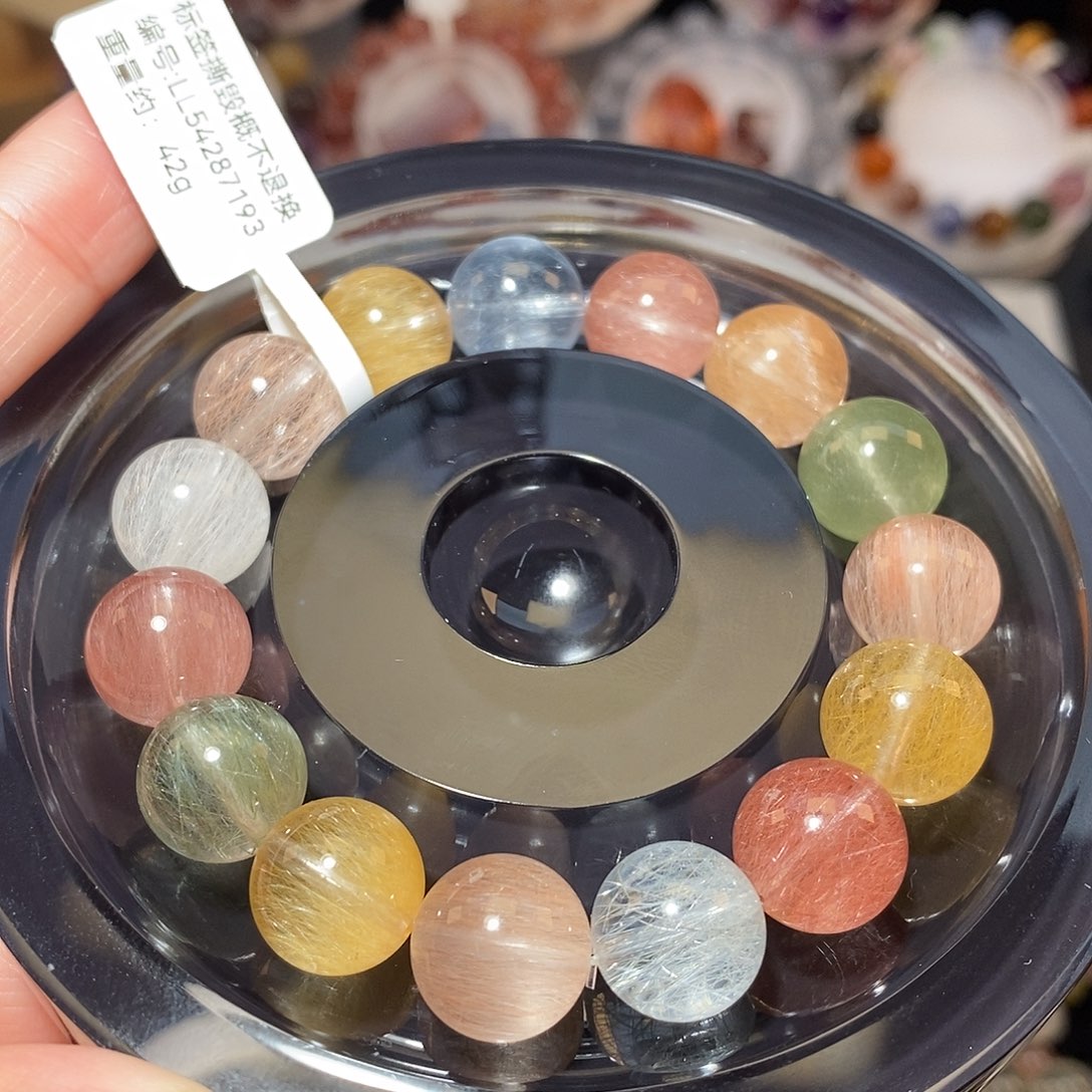 手链未镶嵌水晶F彩兔毛12.5