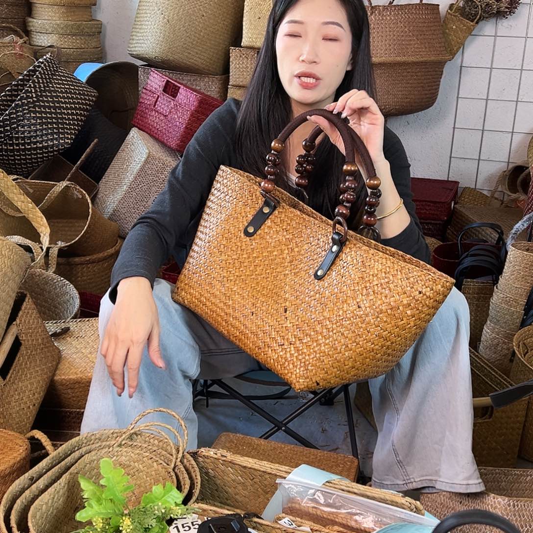 草编草编包/草编收纳盒微瑕疵