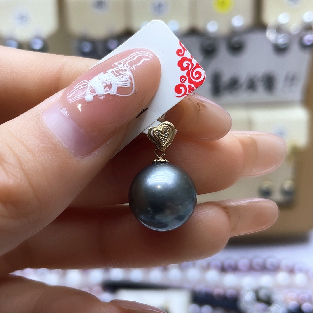 海水珍珠颈饰18K金镶嵌