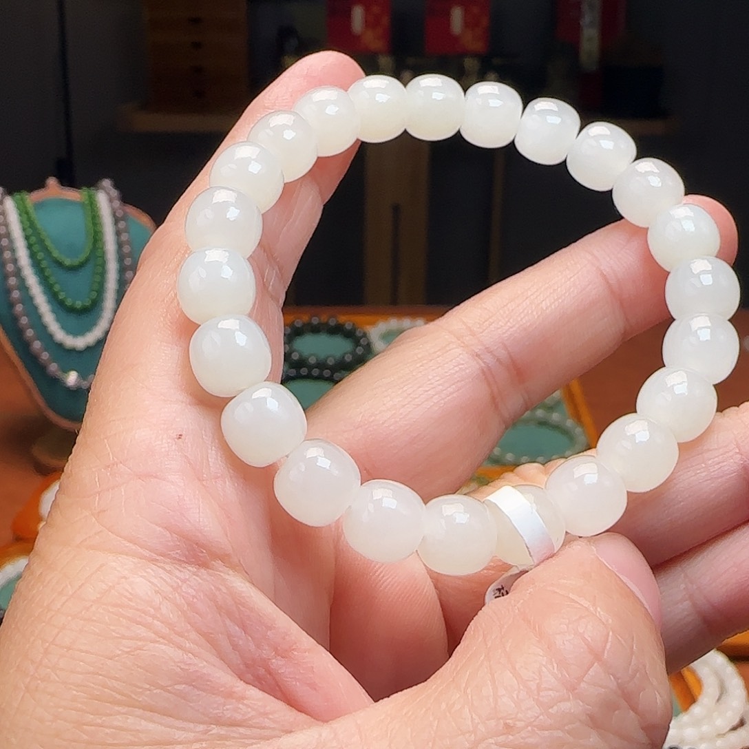 和田玉未镶嵌手链