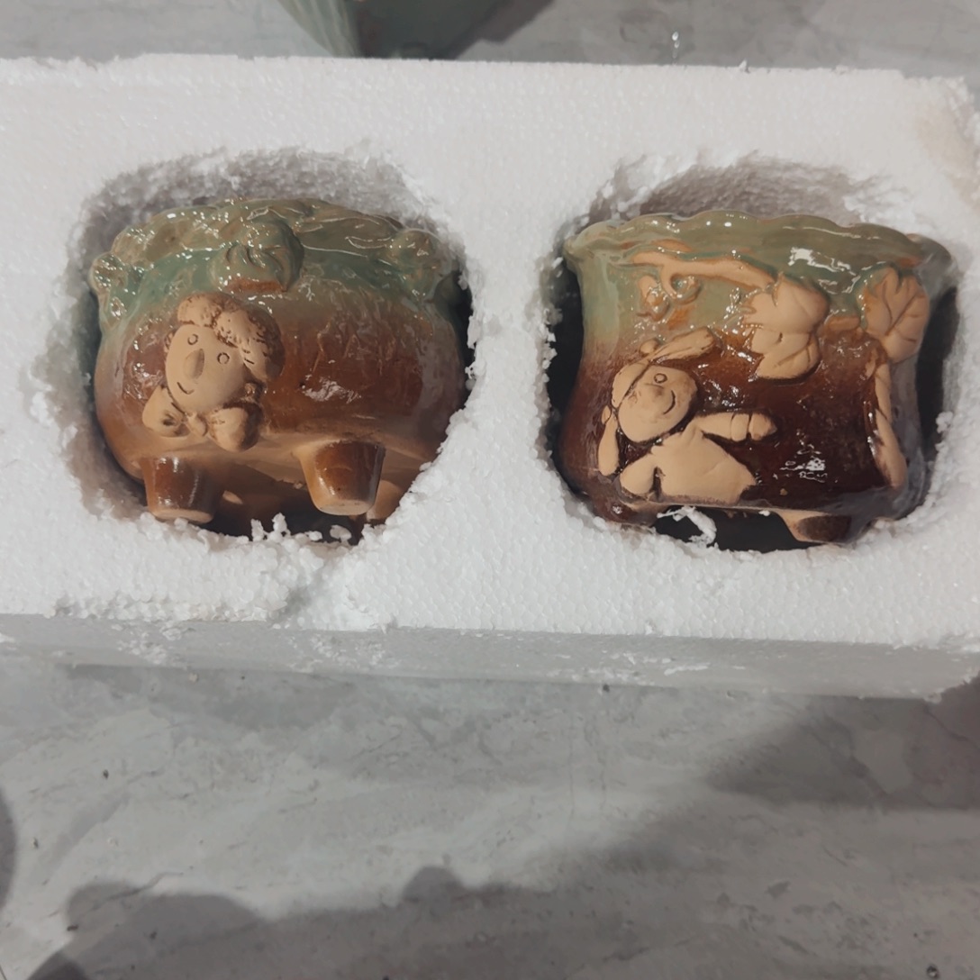 紫砂花盆粗陶盆醋