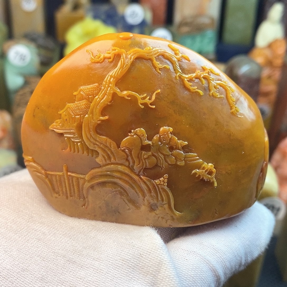 老挝石篆刻作品展，