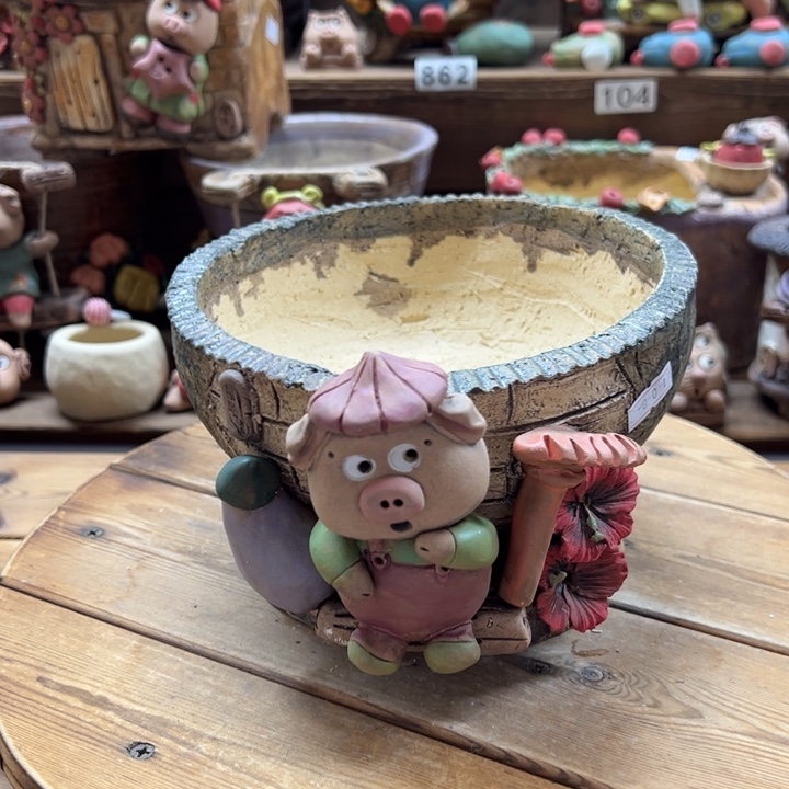 嘻哈多肉花盆百搭