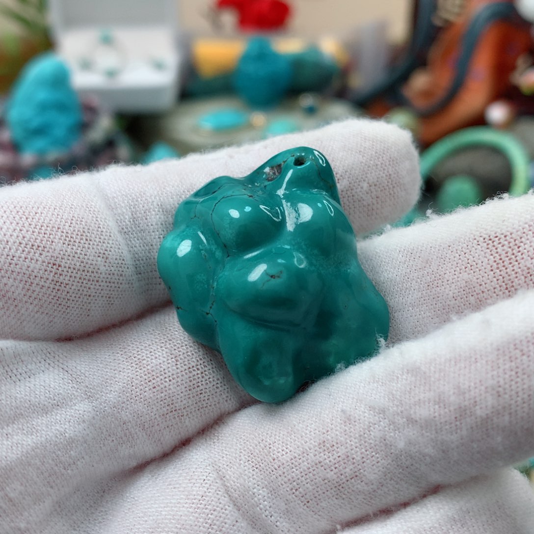 绿松石珠宝奇石未镶嵌