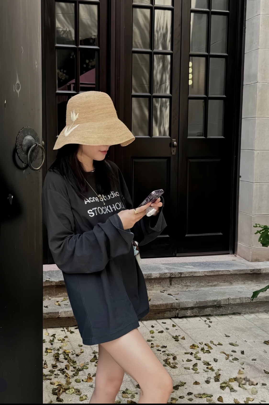 1996正确 可当防晒洋气男女装做脏做破做旧慵懒松弛长T恤