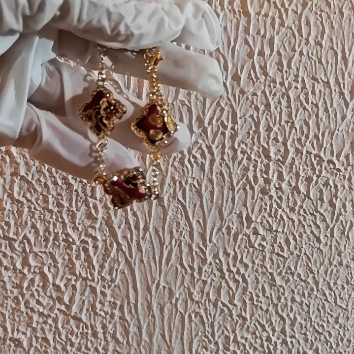 织绣和平小屋助力非遗蜀锦 四芒星手链红色