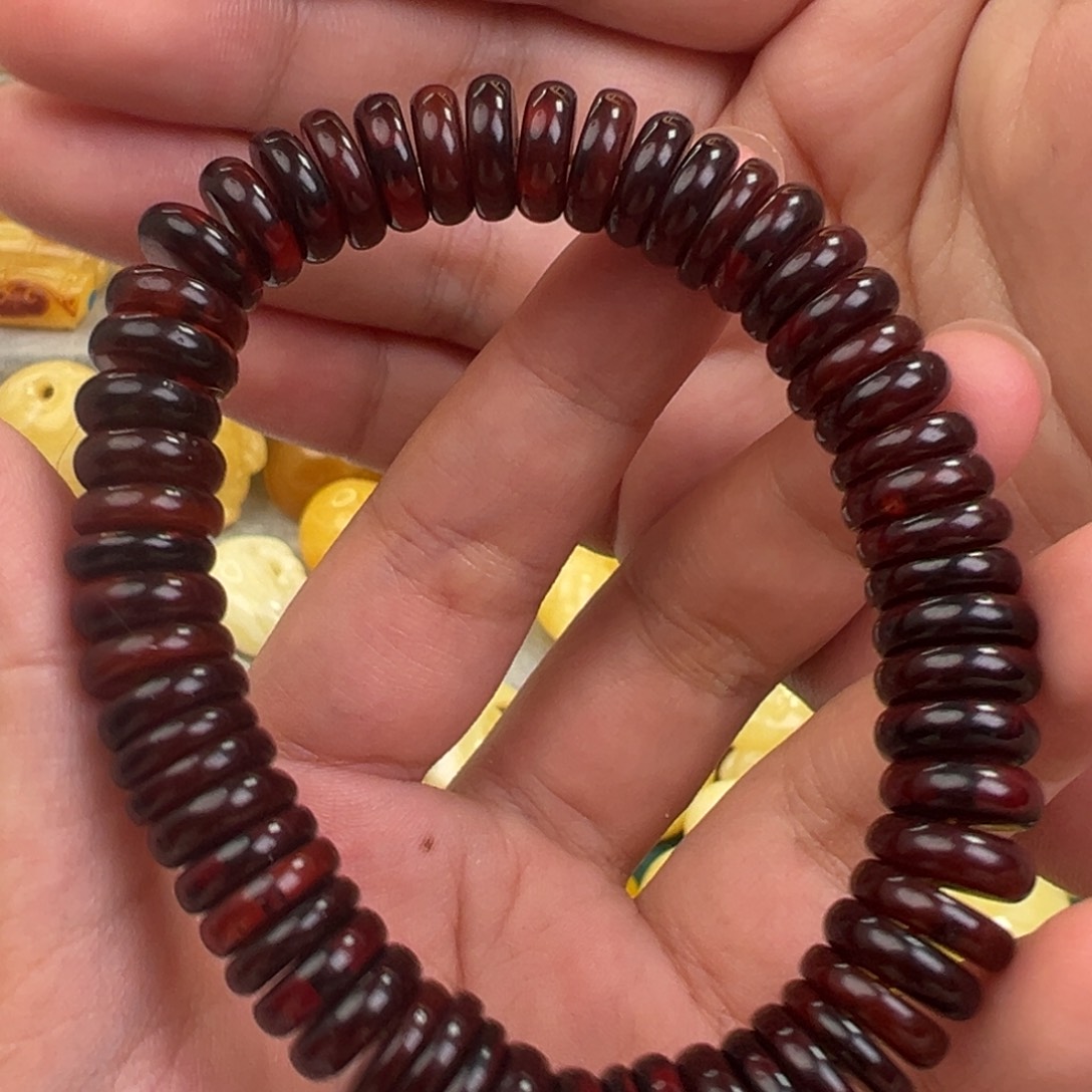 琥珀手链未镶嵌蜜蜡