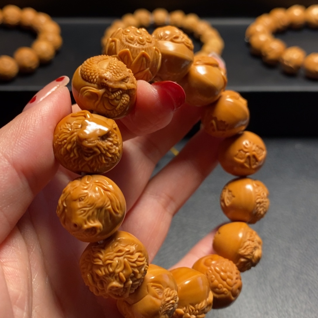 猴头核桃手串汹*十二生肖