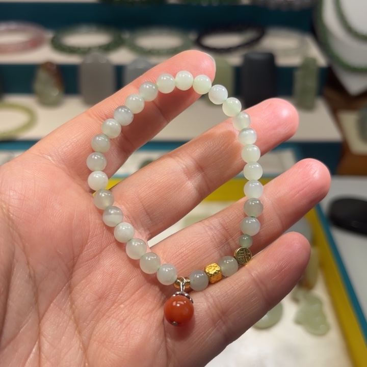 和田玉未镶嵌手链