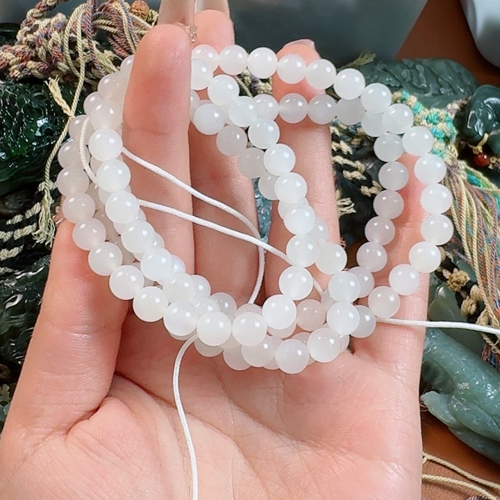 和田玉手串未镶嵌