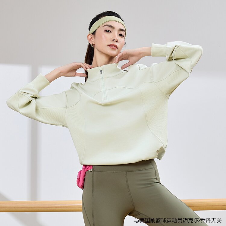 乔丹针织套头衫女2025秋季透气吸汗综训休闲运动上衣QDEWD2253322