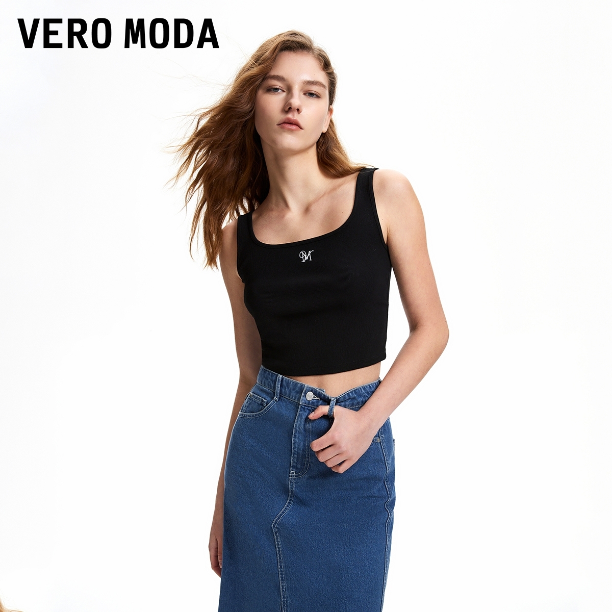 Vero Moda背心【云感美背】女含棉字母休闲舒适潮流修身325303003