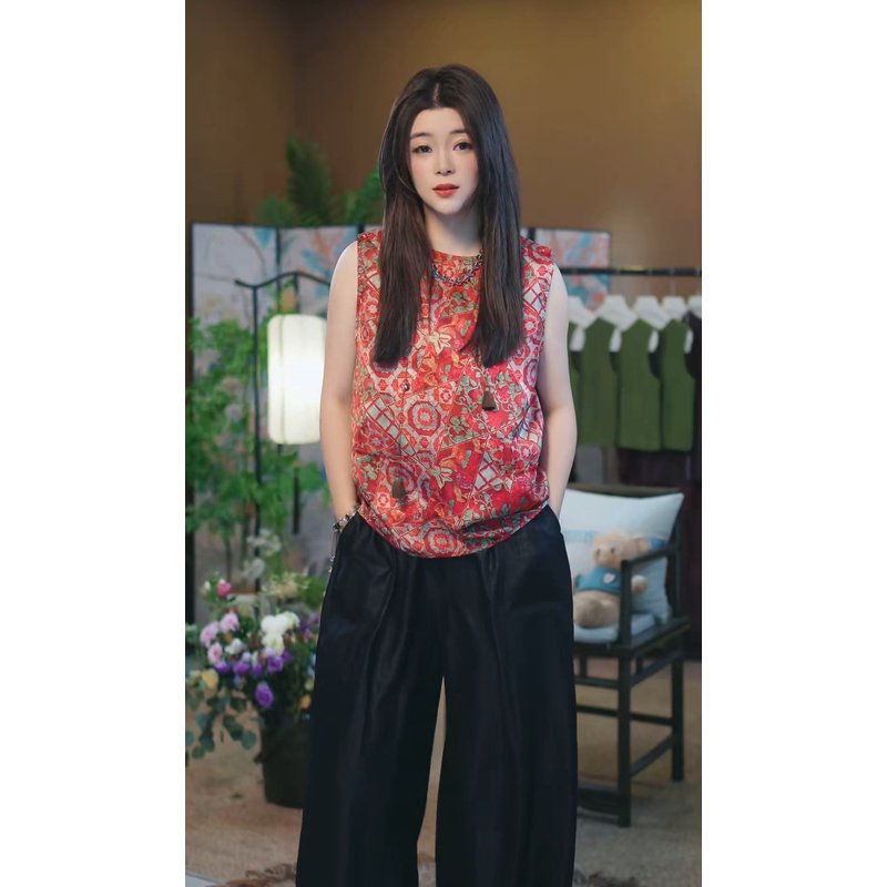 杯子家《金童玉女背心》夏季超凉爽减龄单品女