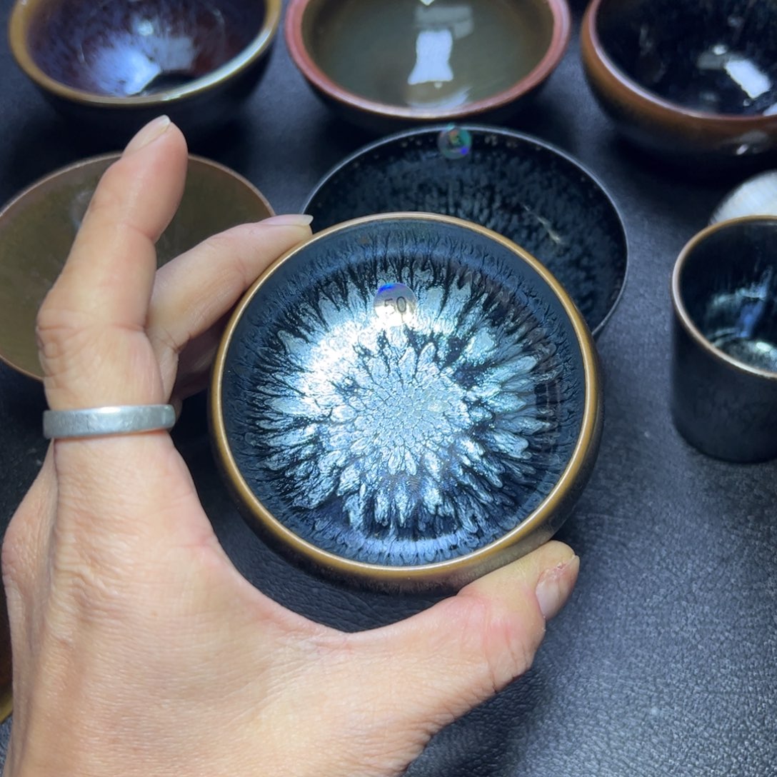 成***语茶盏电烧百花普洱杯50号