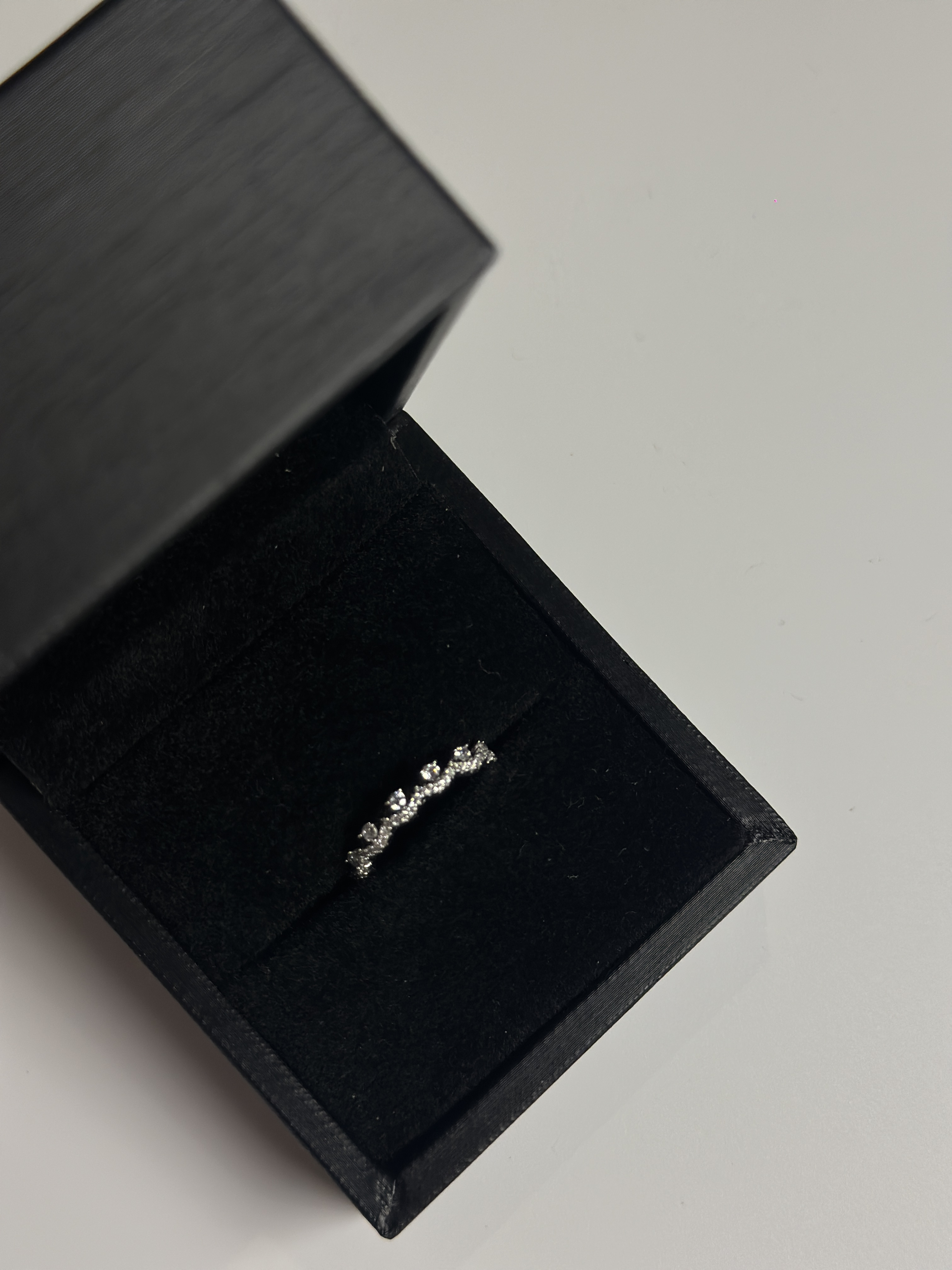 铜合金锆石戒指 ［叁水珠宝］简约可叠戴排戒