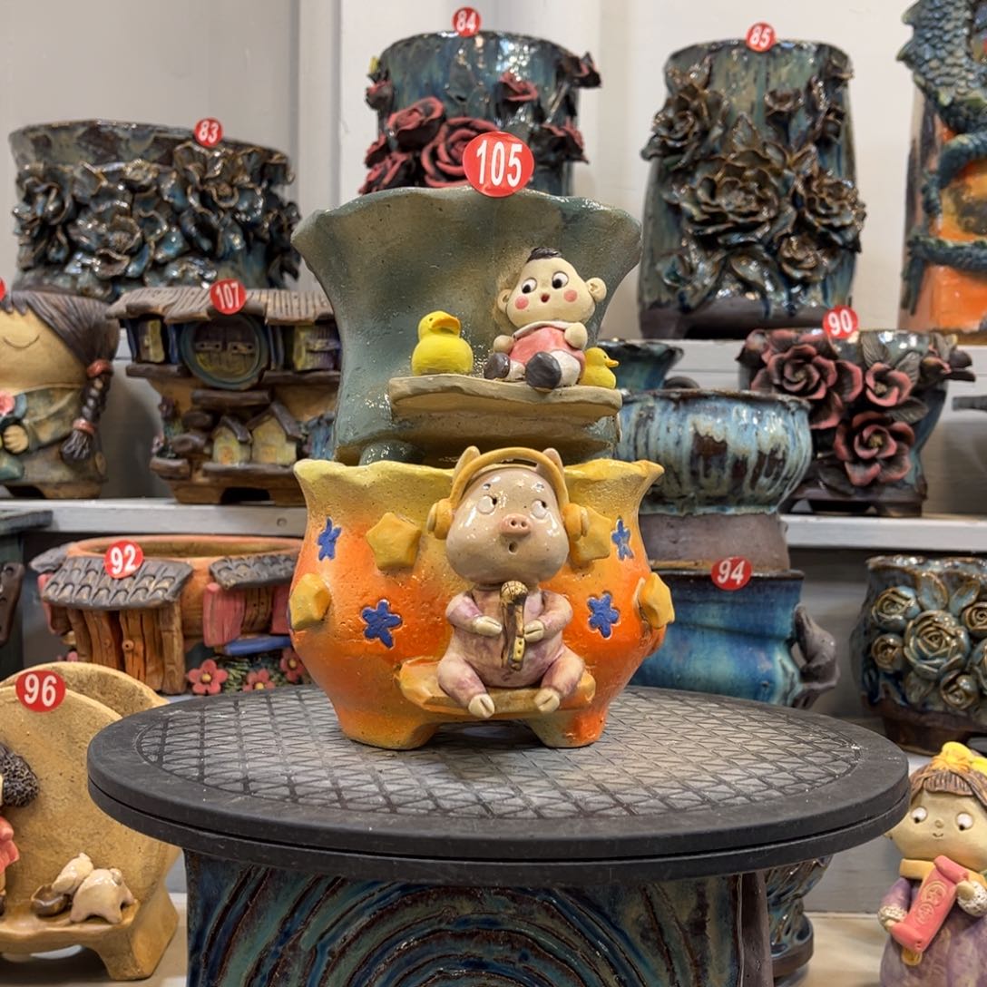 陶瓷105 号陶然花盆特价