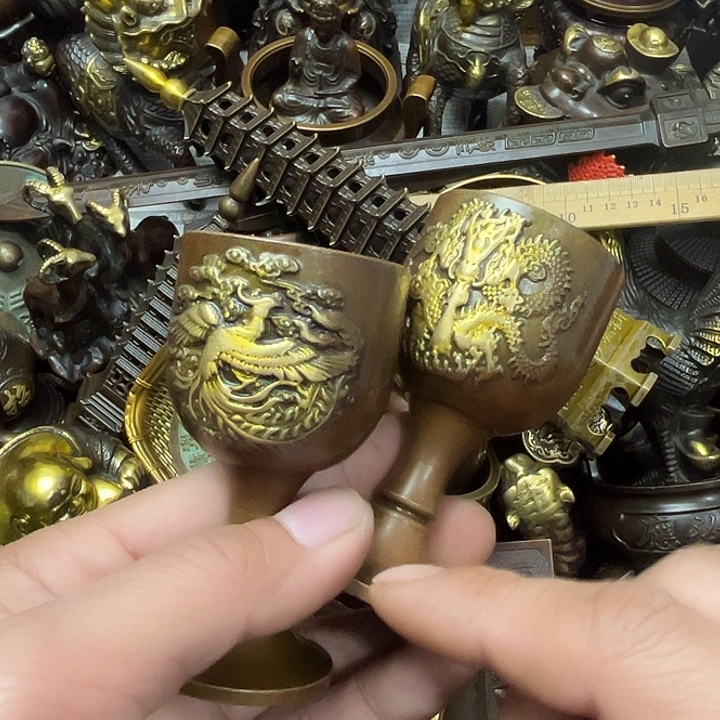 顺顺利利，铜器摆件