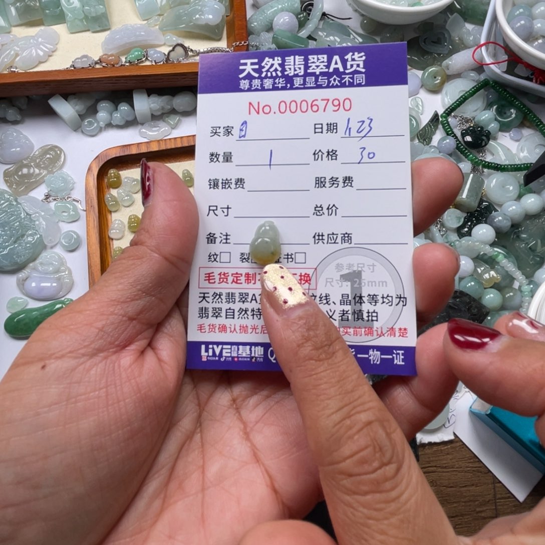 翡翠颈饰未镶嵌目****?