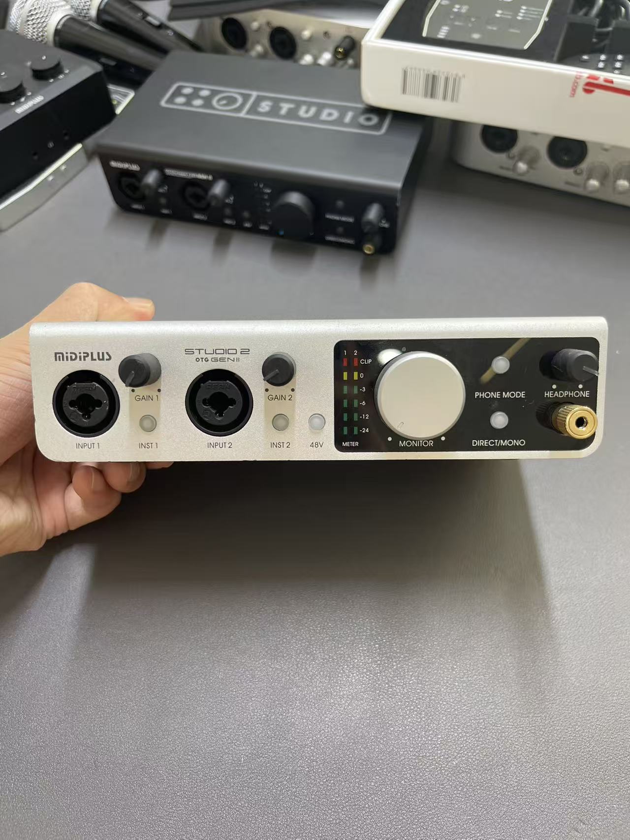 （精品二手）MIDI STUOIO 2 OTG电脑外置声卡 包装齐全 专业声卡