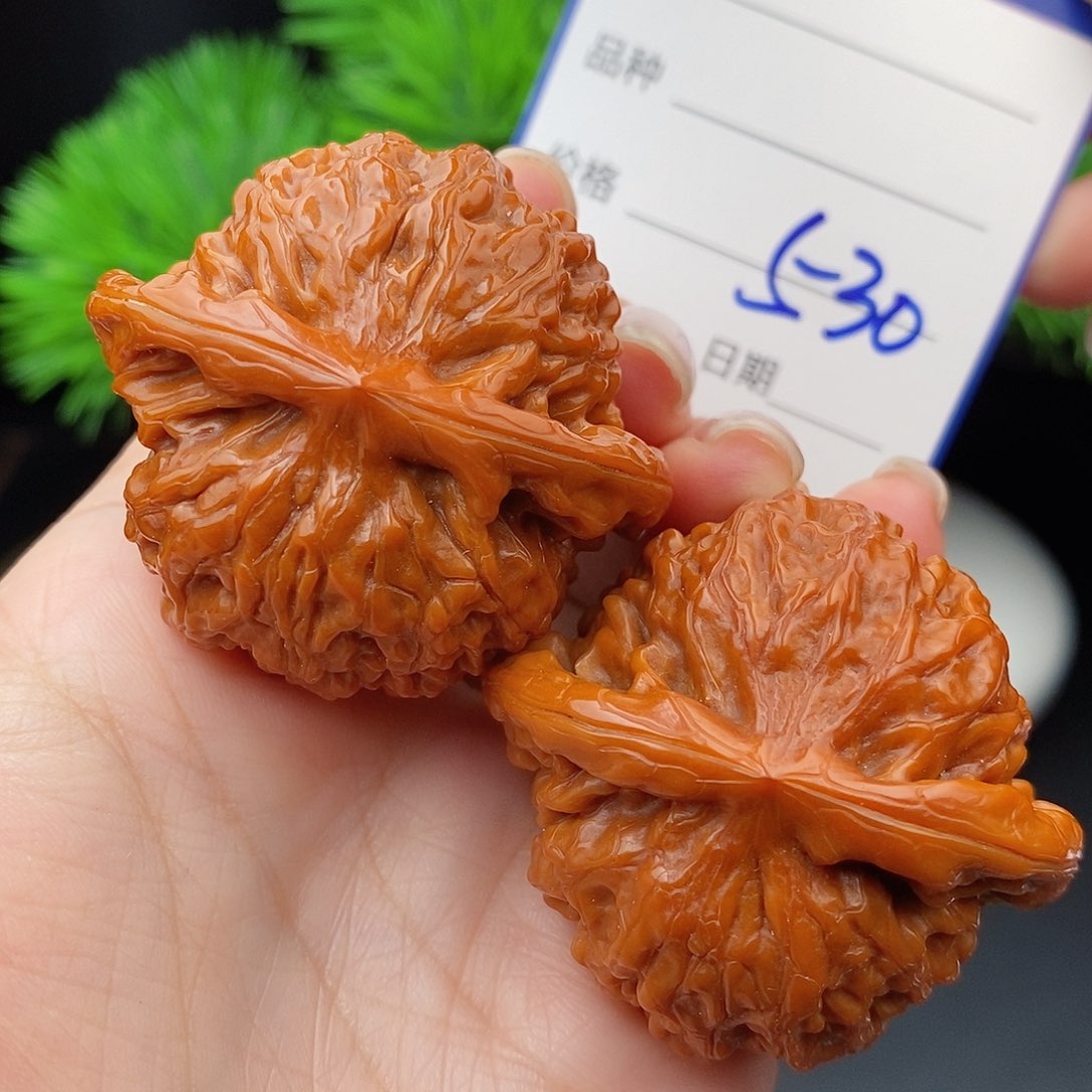 文玩核桃把件45蓟县元宝530