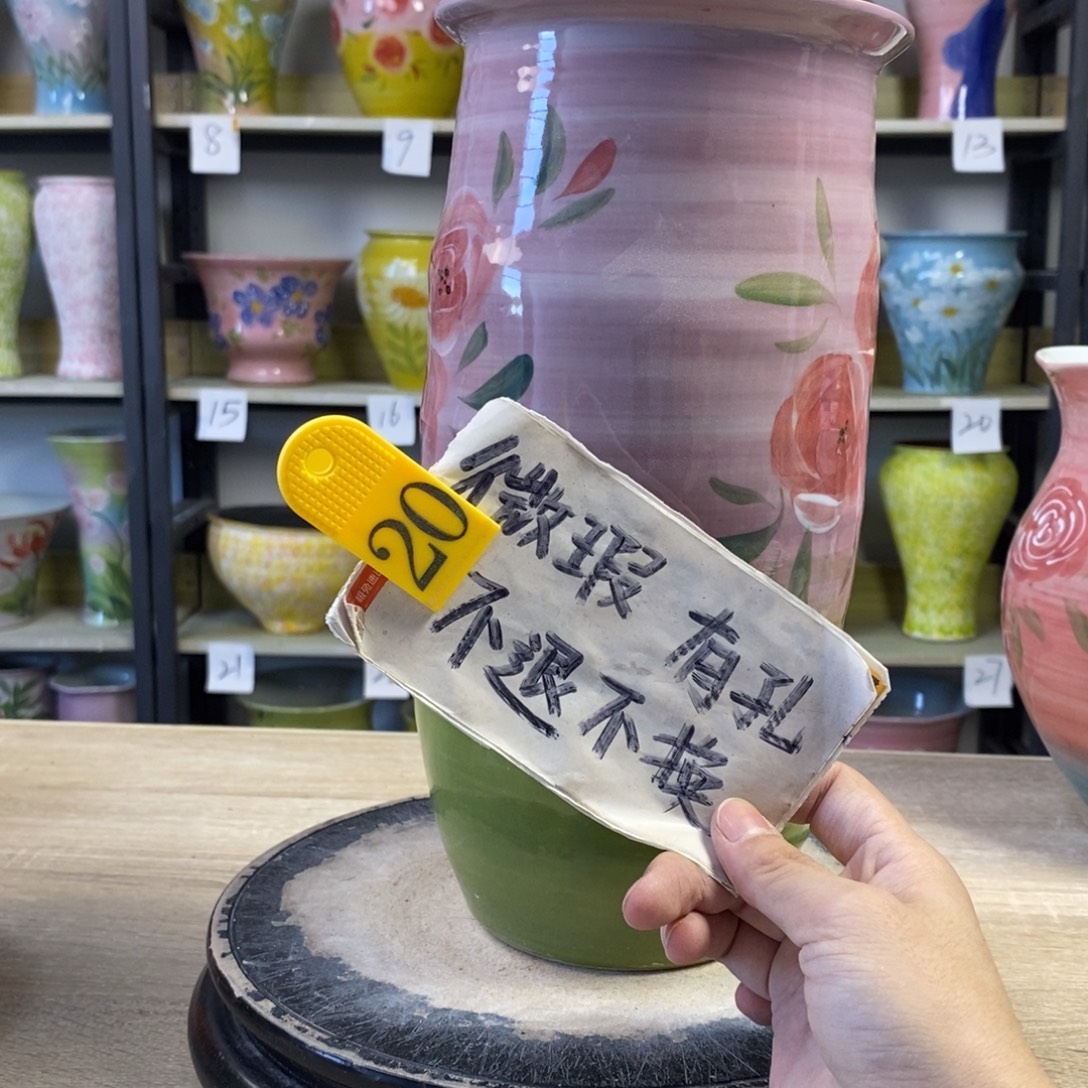 景德镇手绘陶瓷花盆