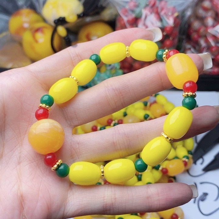 未镶嵌吊坠(不含链)蜜蜡93手串