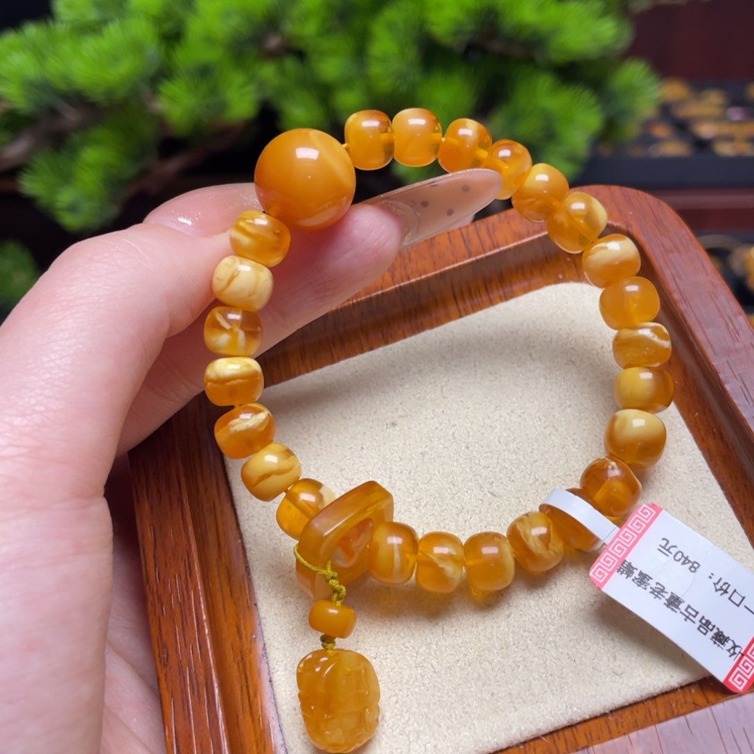 蜜蜡手链未镶嵌手串