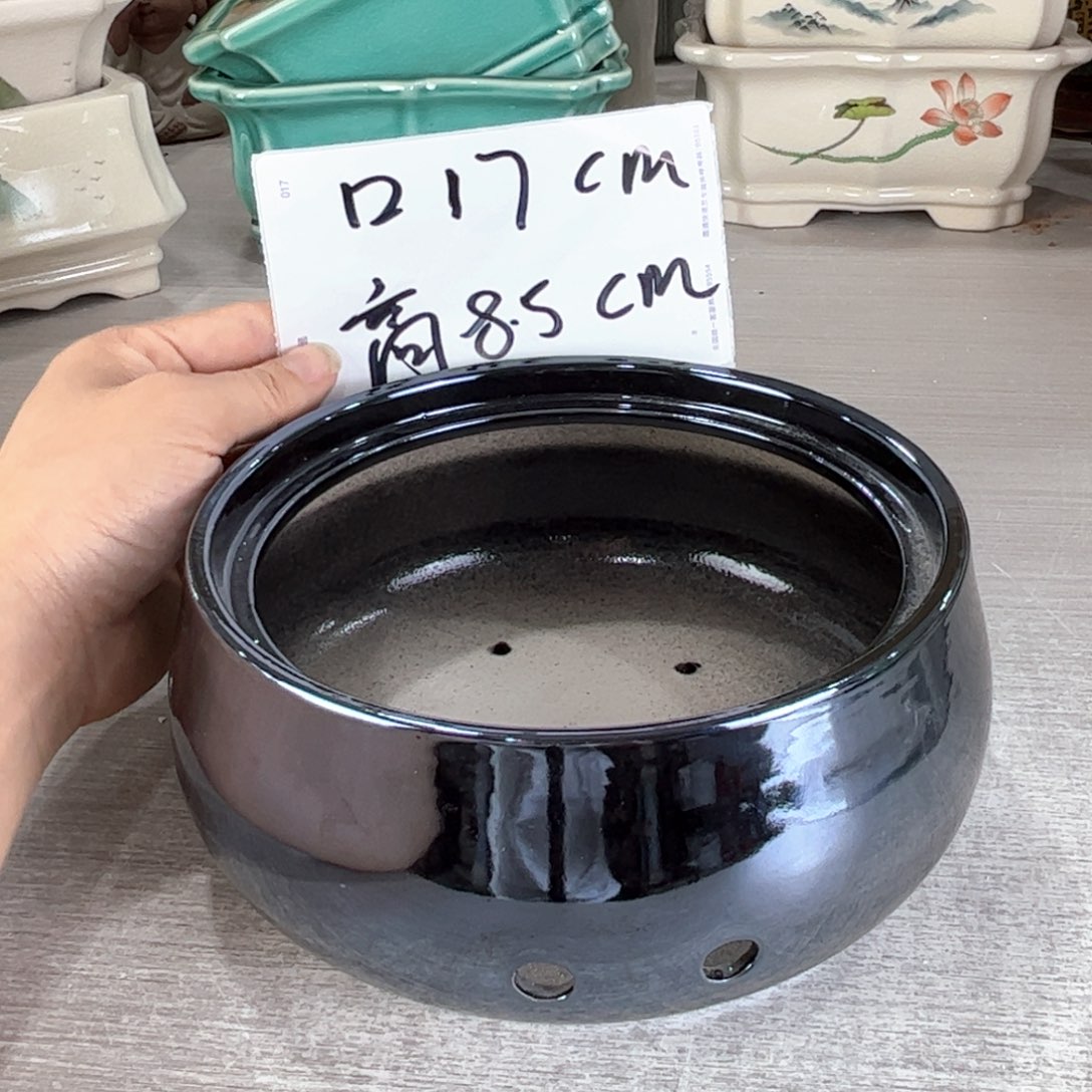 陶瓷绿植多肉花盆，拍满8.8包邮默认打孔发货，
