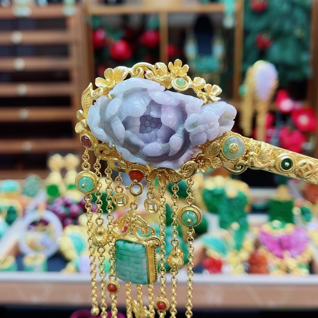 合金挂件翡翠发簪48小时鉴赏期