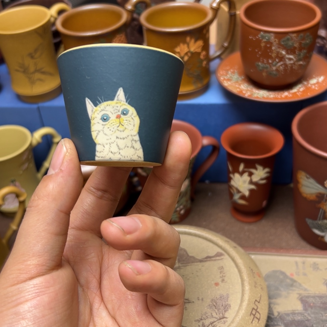 紫砂茶杯紫砂主人杯