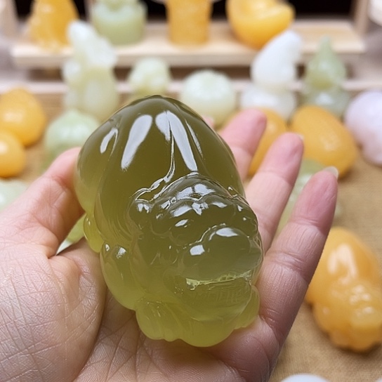 小***）玉天然玉石手把件