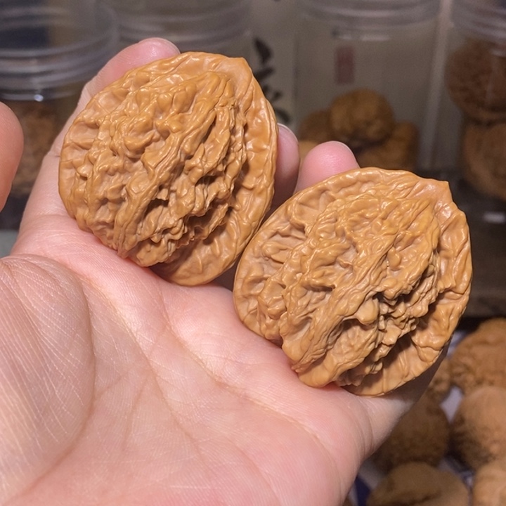 核桃把件42尺全品虎头