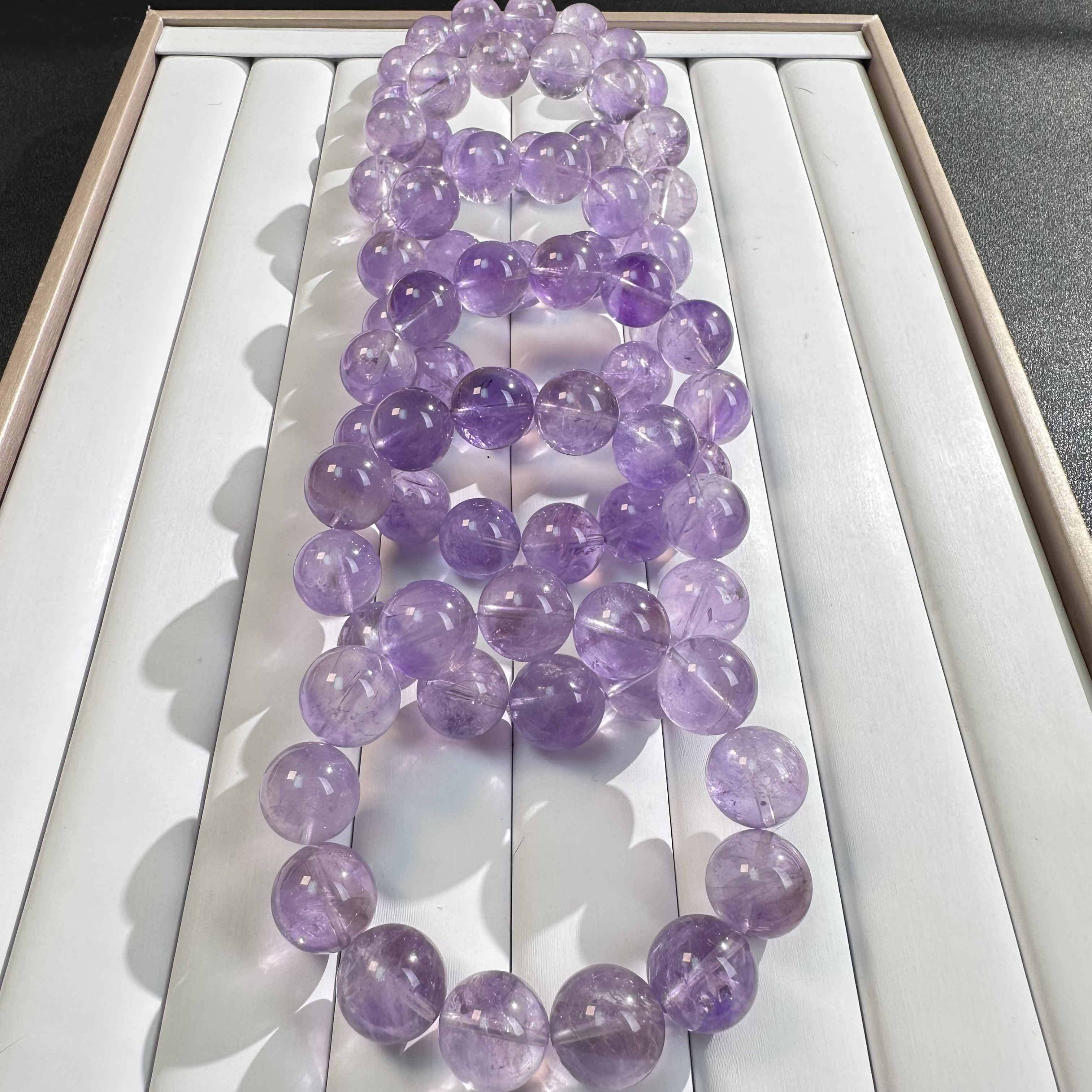 璀璨星海-天然玻利维亚薰衣草紫水晶手串XSJ-1038（多样性发一）