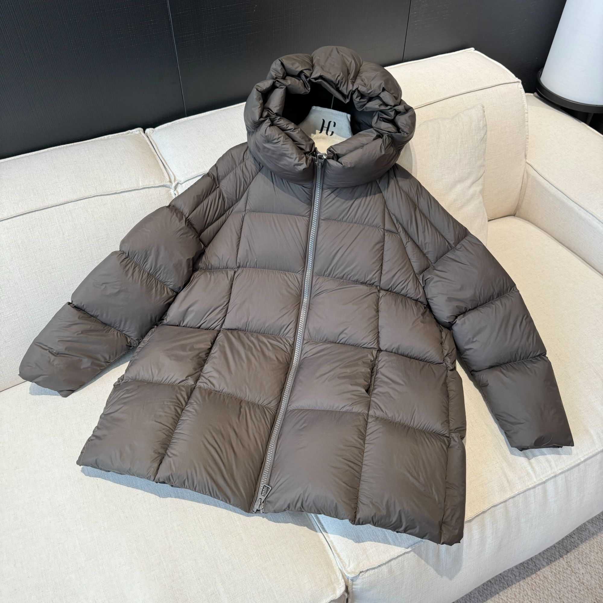 【张小张专属】上下拉链连帽白鸭绒羽绒服-911