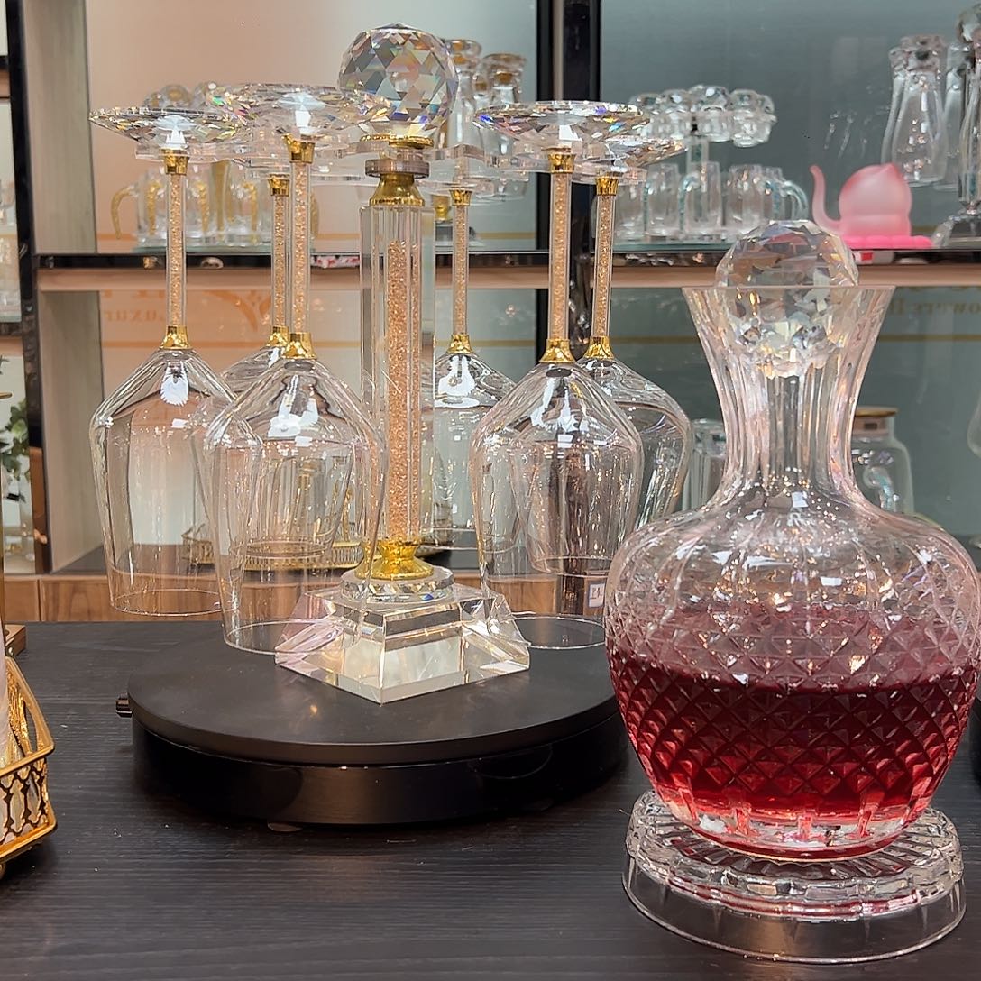 手柄款水晶玻璃红酒杯