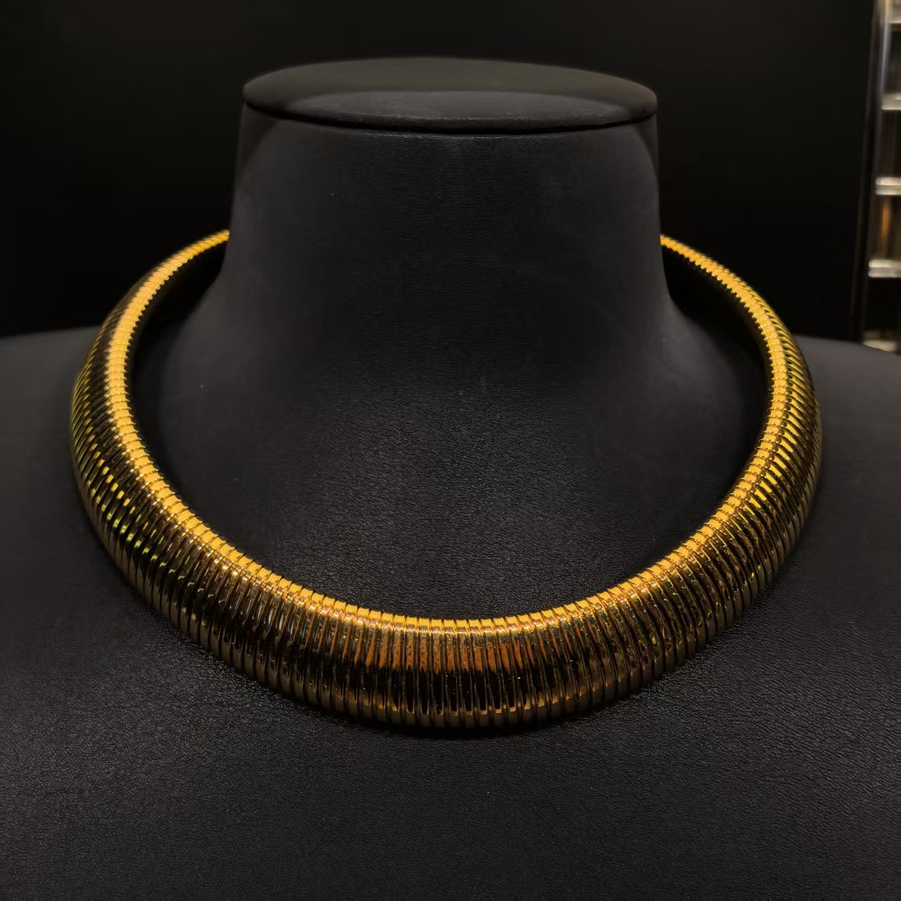 99新 玛雅中古 中古风宽板短款Choker项链/S172