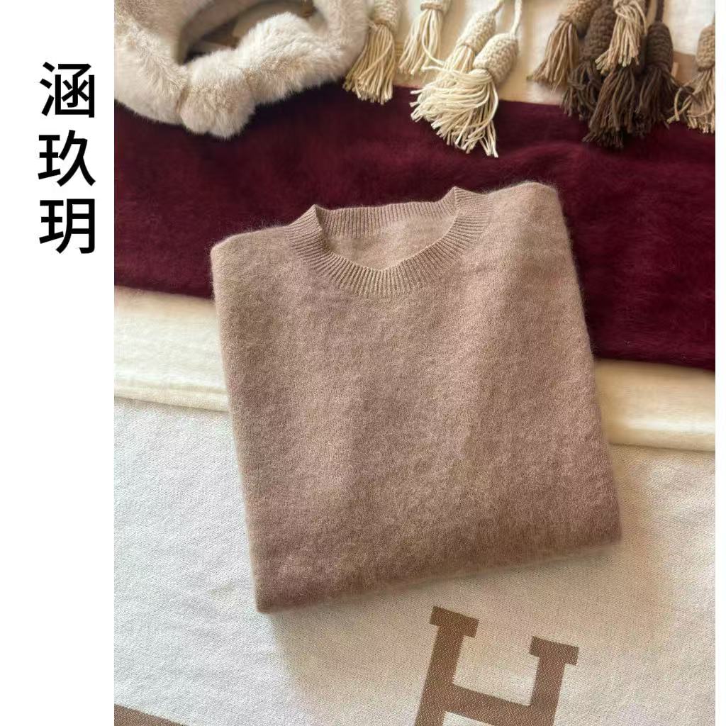 涵玖玥【100羊绒】轻软无压冬季圆领上衣04影-268-3
