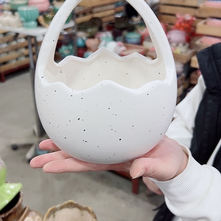 有孔.凑满10元发货多肉陶瓷花盆！