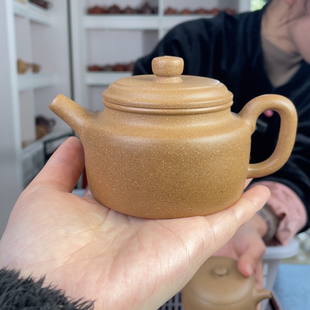 紫砂茶壶段泥五彩段德钟220cc