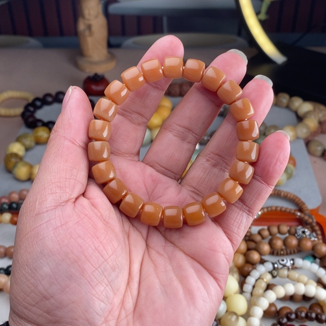 菩提根/象牙果吊坠卡10精工直切风化糖色