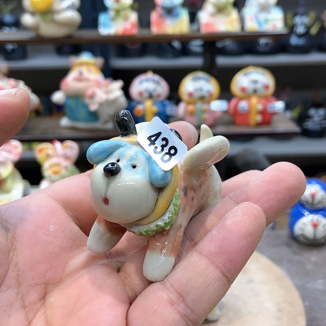 摆件直播间手工抽象陶瓷摆件438