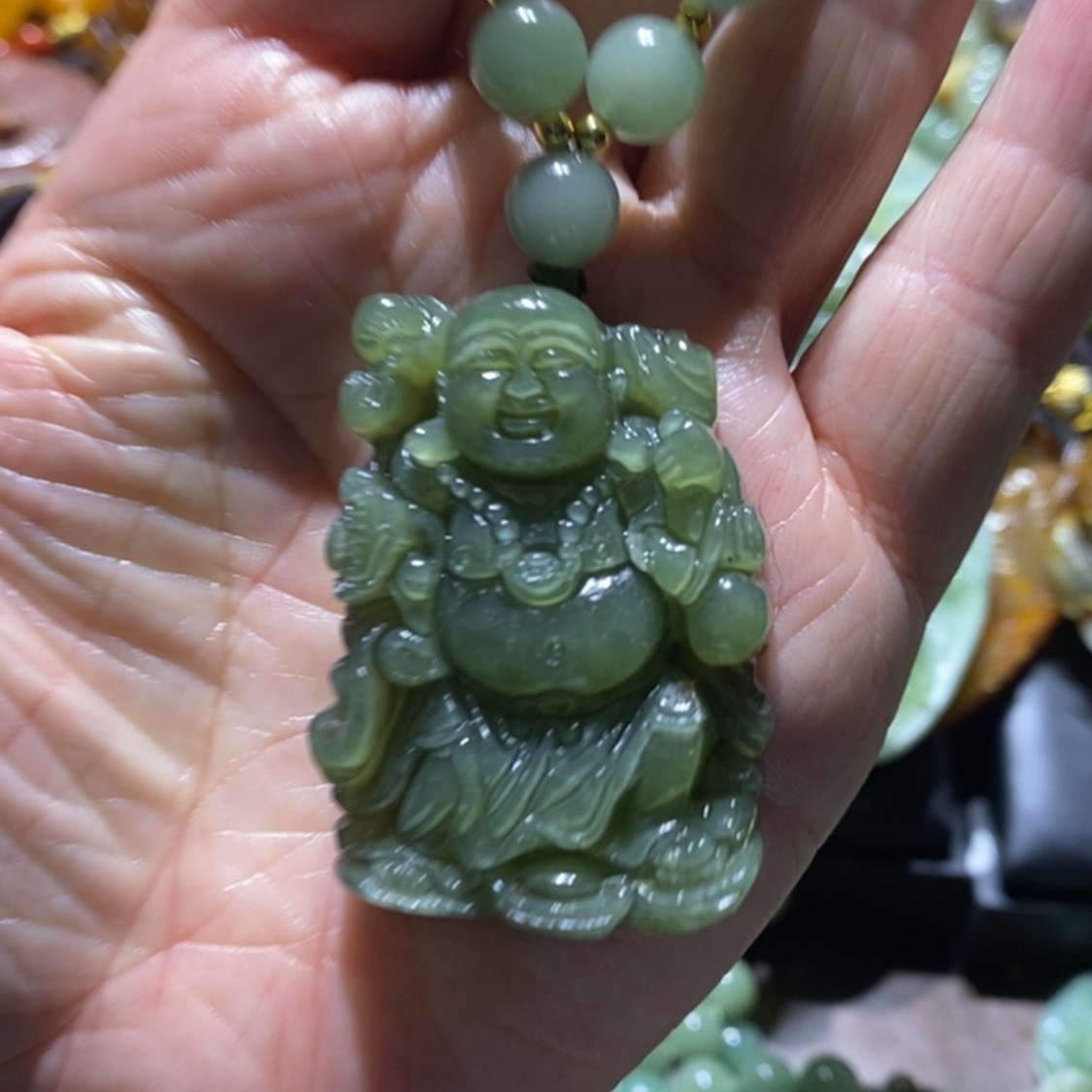 【闪购商品】岫玉毛衣链未镶嵌