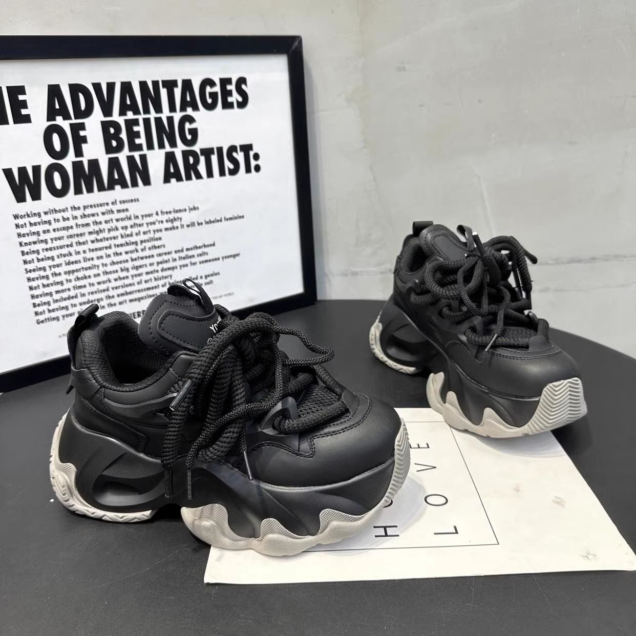 2025老爹鞋增高时尚新款厚底摇摇底小仙女款百搭休闲运动鞋 918