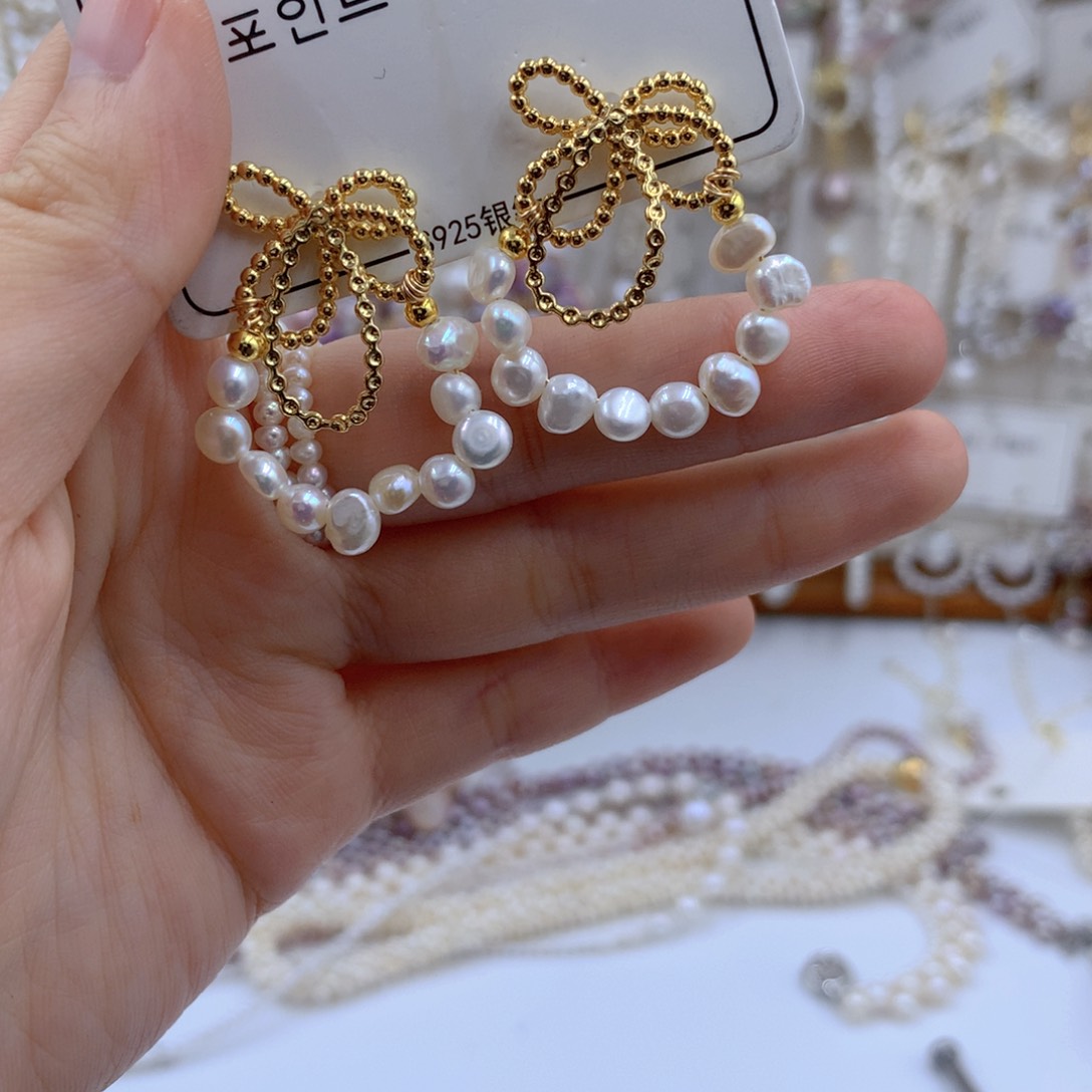 颈饰合金淡水珍珠