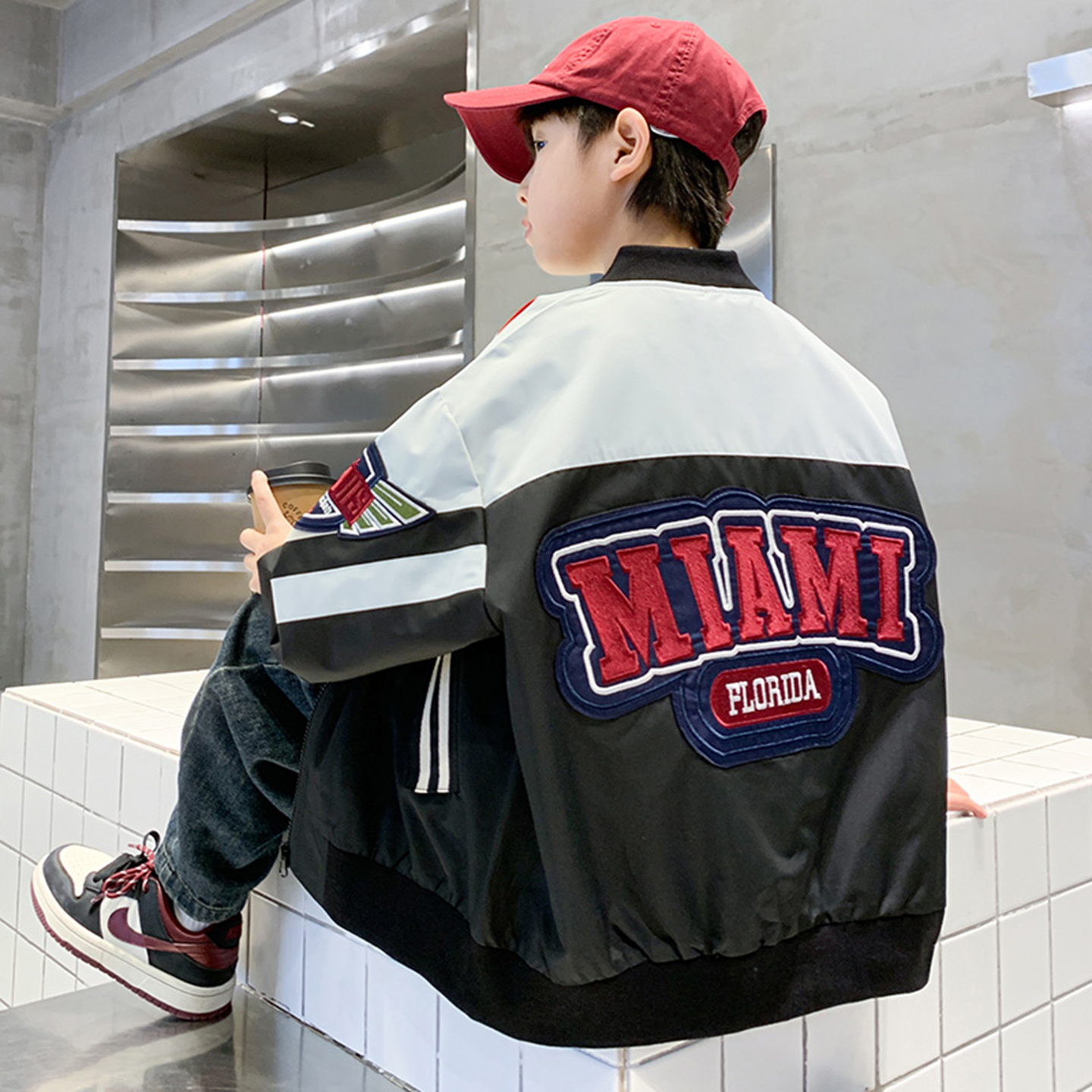 儿童夹克外套春秋款2025新款男童装韩版休闲百搭帅气秋季棒球服潮