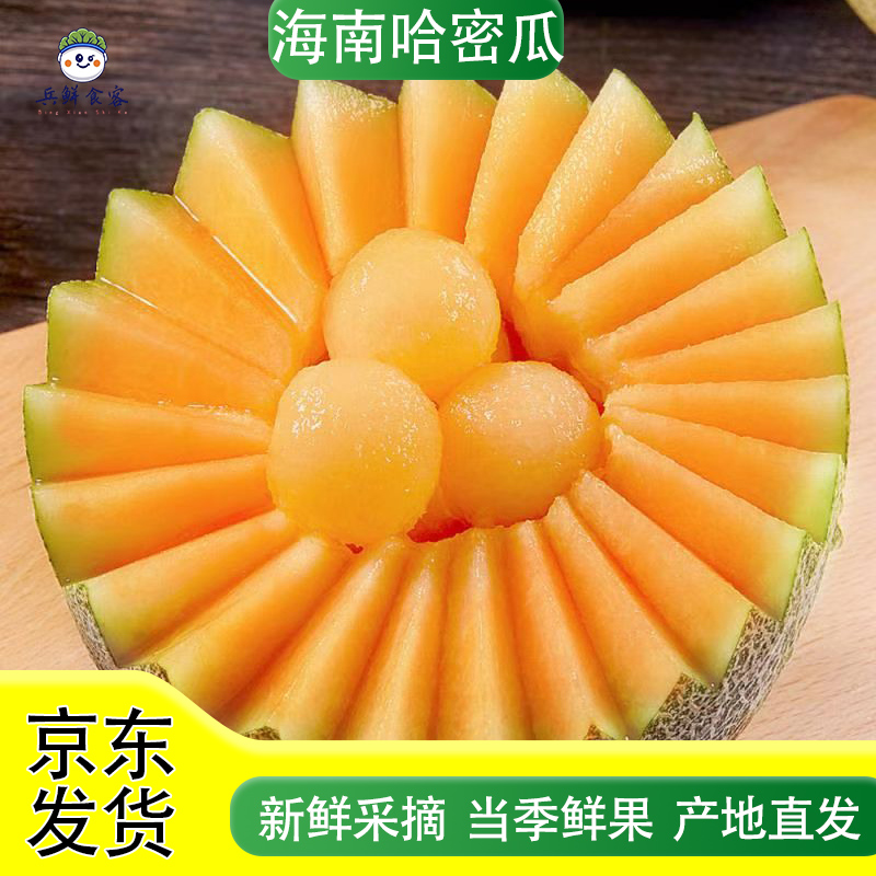海南沙地哈密瓜新鲜采摘脆甜多汁当季应季水果