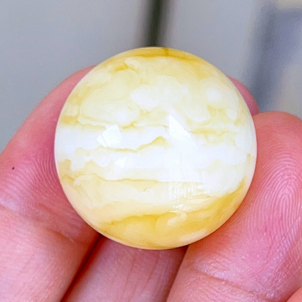 22+俄料瓷白虎皮纹珠子
