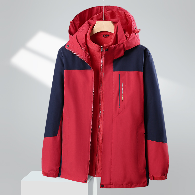 【外贸订单】品牌情侣款户外三合一外套9988