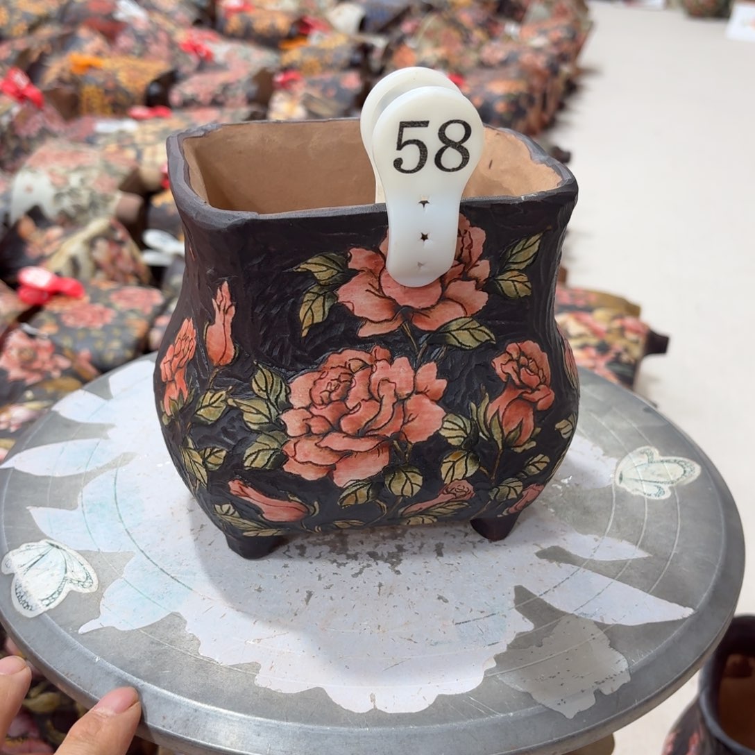 春***、紫砂花盆陶瓷多肉花盆精品