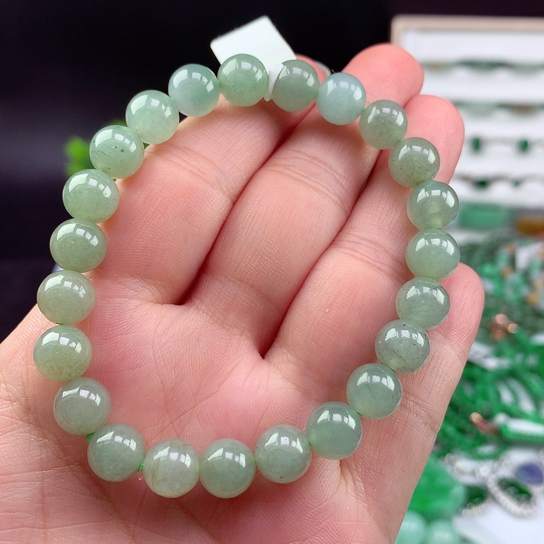 翡翠未镶嵌项链手串